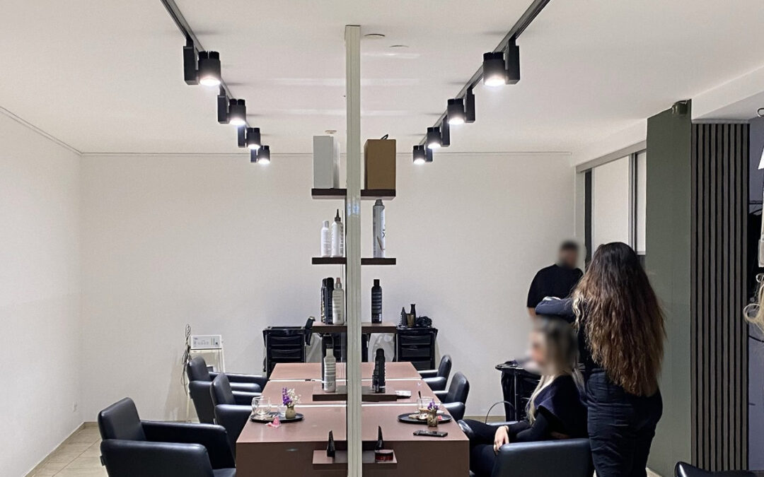 LED-Beleuchtungssystem für einen Friseursalon